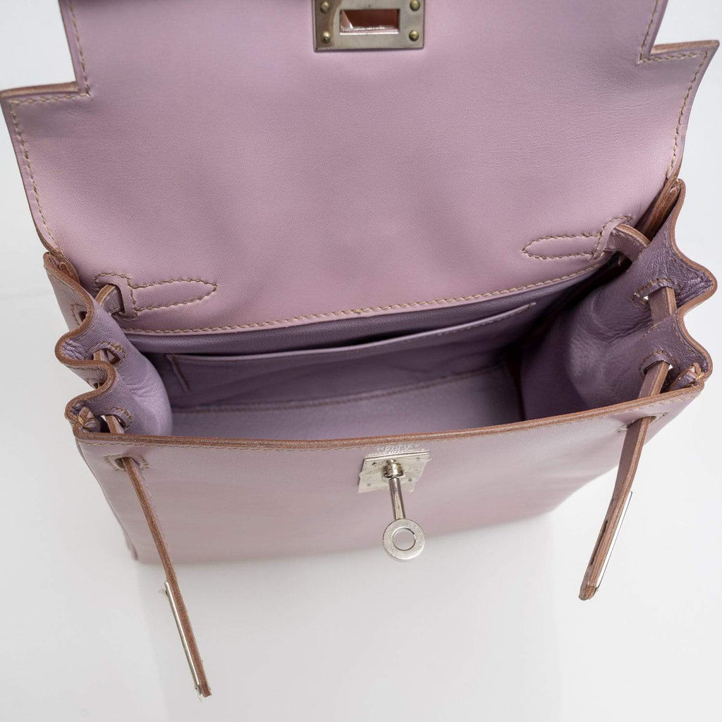 Hermès Vintage Toile and Noisette Barenia Kelly Ado Backpack