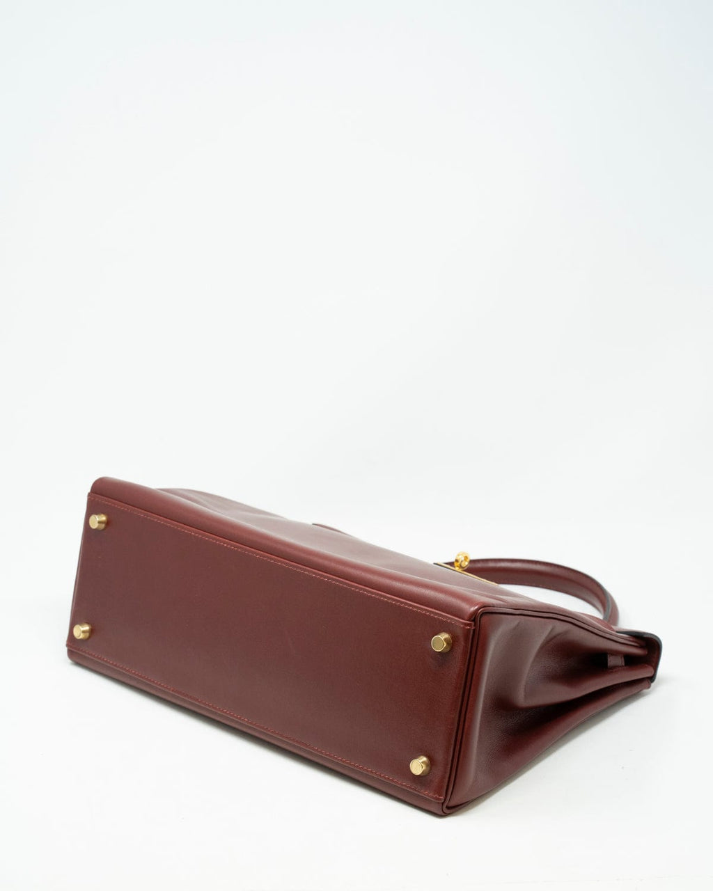 Hermès Bordeaux Dark Red Burgundy Box Calf Kelly 32 S331h47