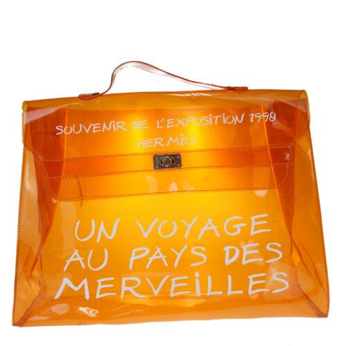 Hermès Hermes Vinyl Orange Kelly Bag