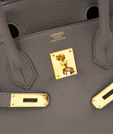 Hermès Preloved Hermes B30 Etain RGHW Togo - AWC1751