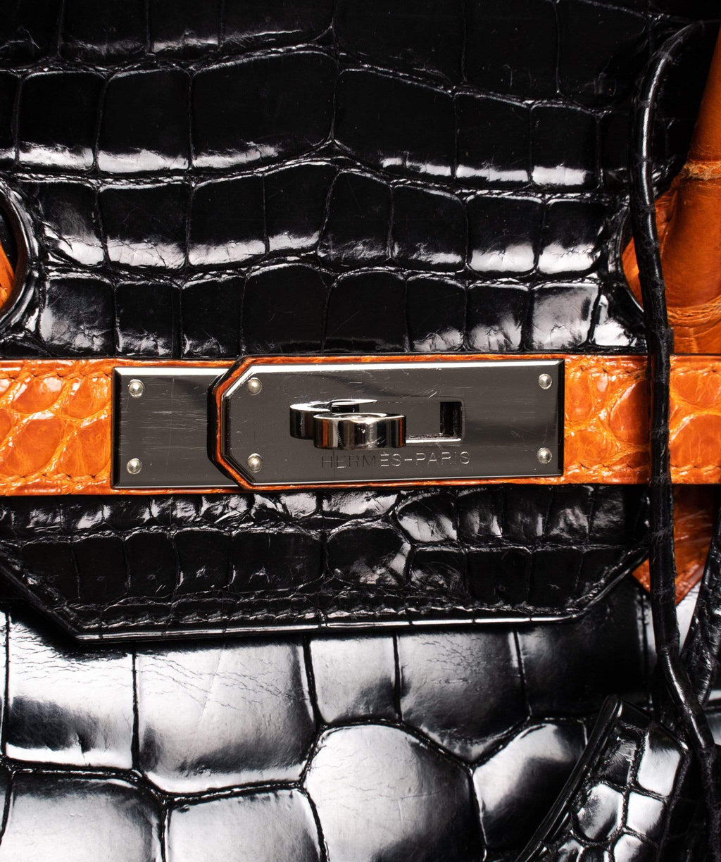 Hermès Birkin 35 Black Porosus Crocodile Bag GHW