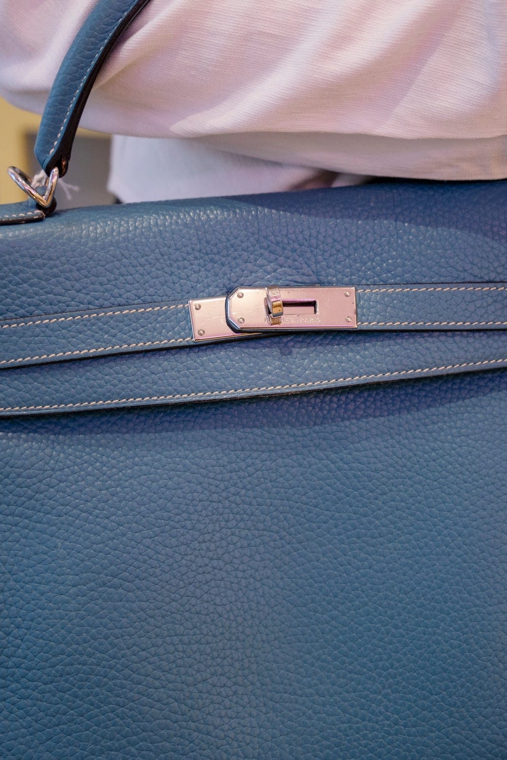 Hermès Preloved Hermès Blue Jean Kelly 32 with PHW  - AWL2345