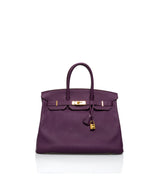 Hermès Preloved Hermes Purple Birkin 35 with GHW ADL1005