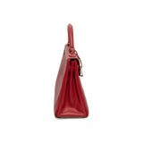 Hermès Preowned Hermes Kelly 32 Rouge Casaque Clemence PHW - ASL1705