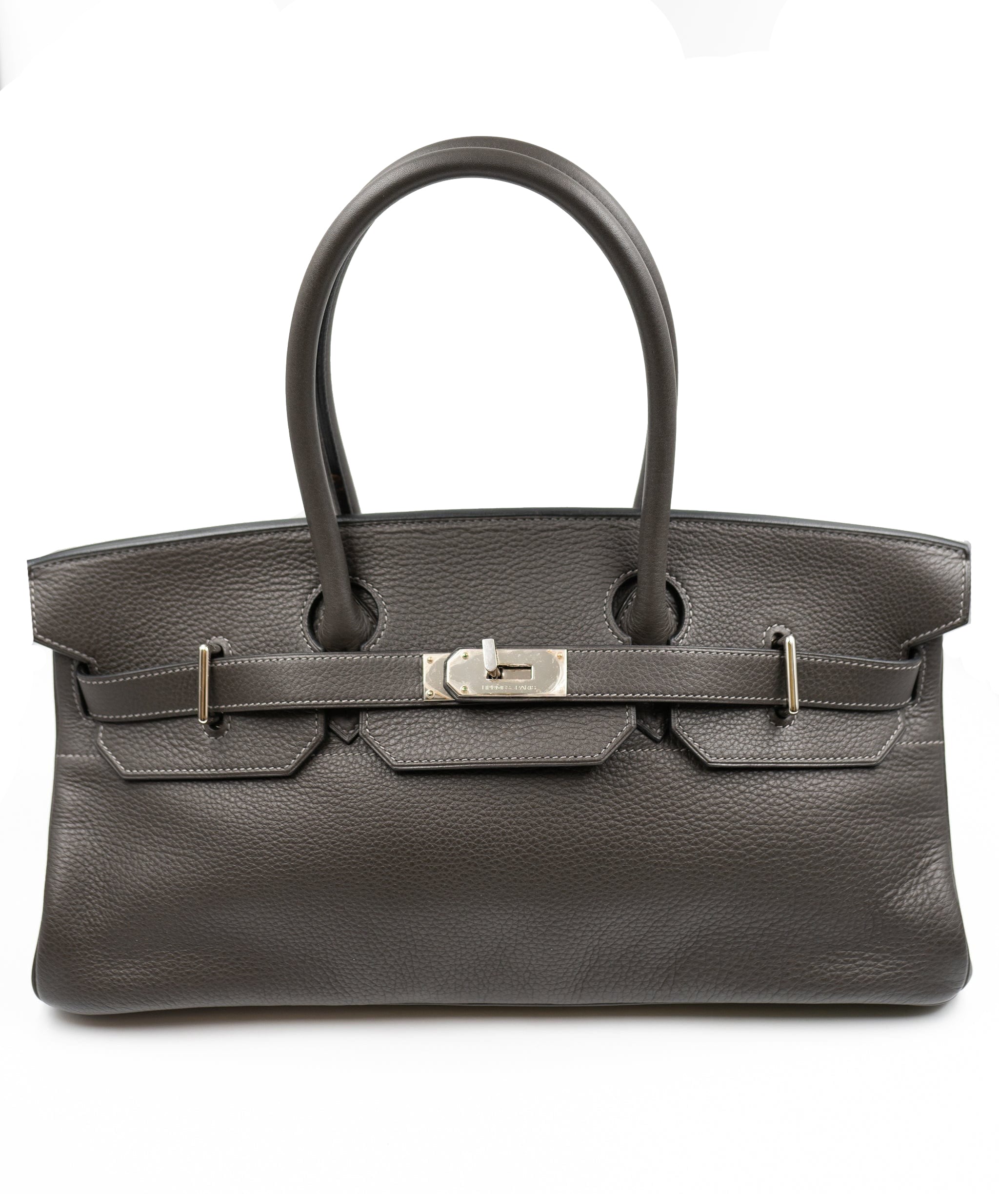 Hermès Shoulder Birkin in Graphite Clemence with PHW AVC1012