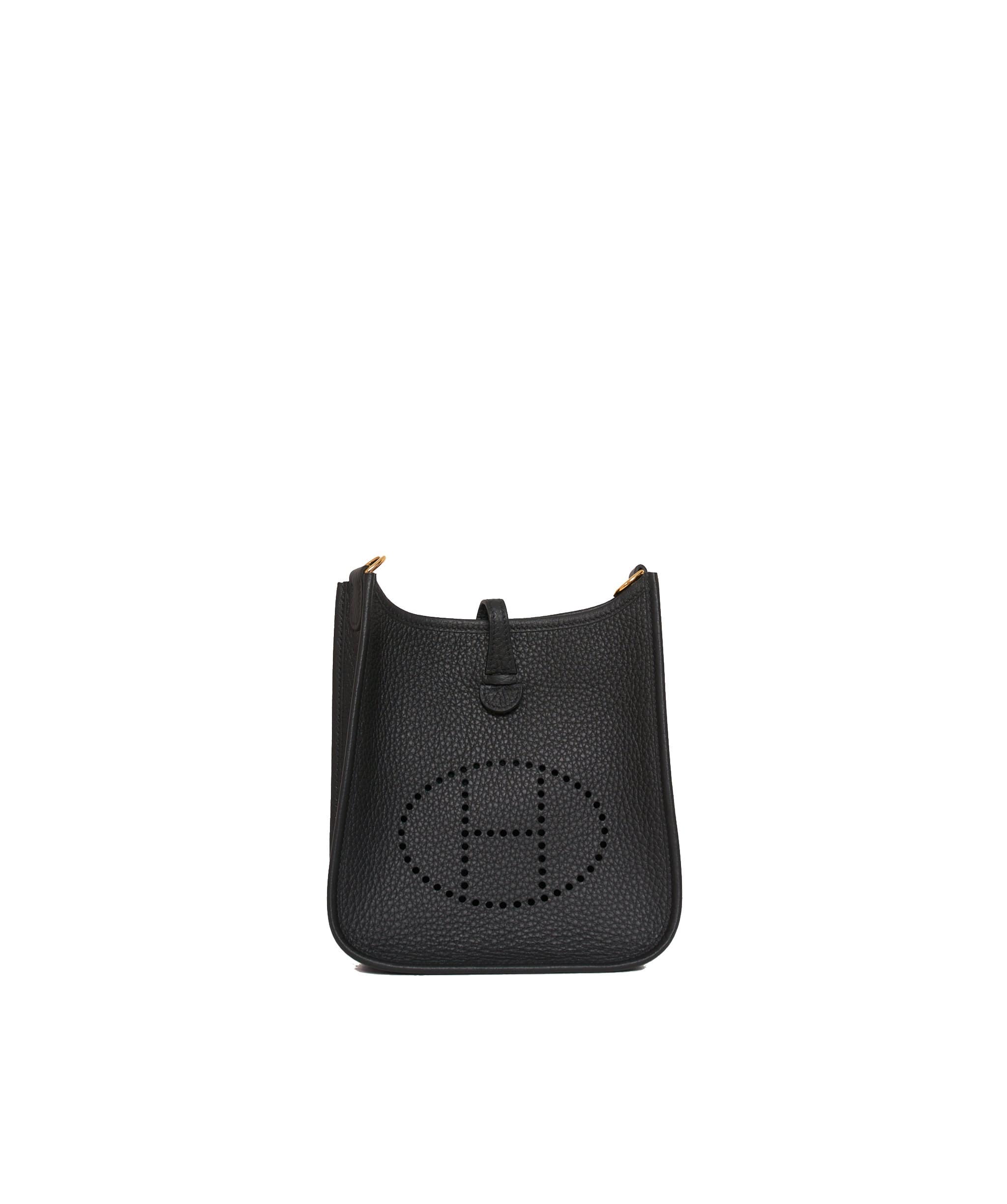 Hermès SOLD Hermes Evelyn TPM Noir Clemence Bag - ADC1085