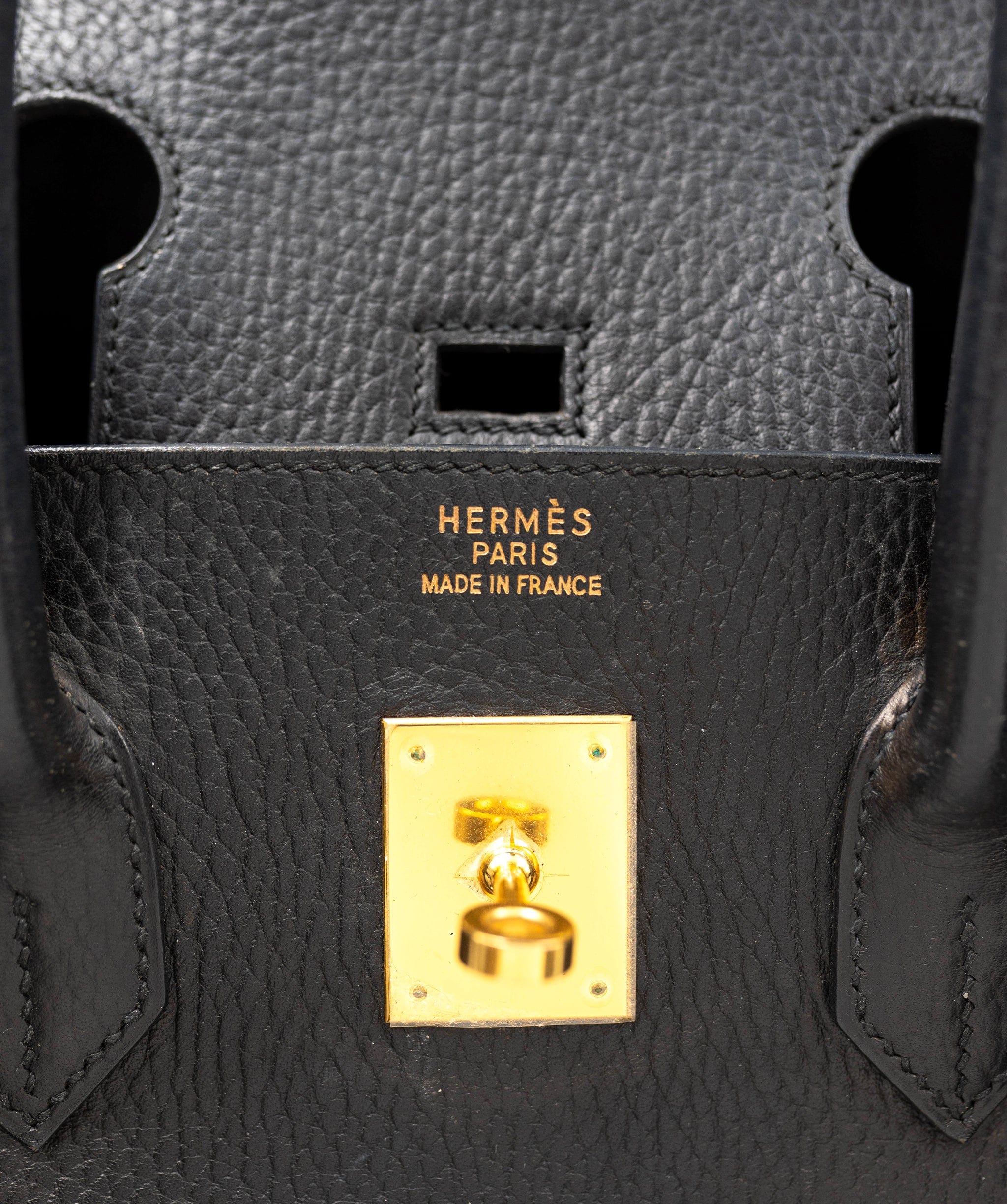 Hermès Vintage Hermès Black Ardennes Birkin Retourne 35 - ASL2893