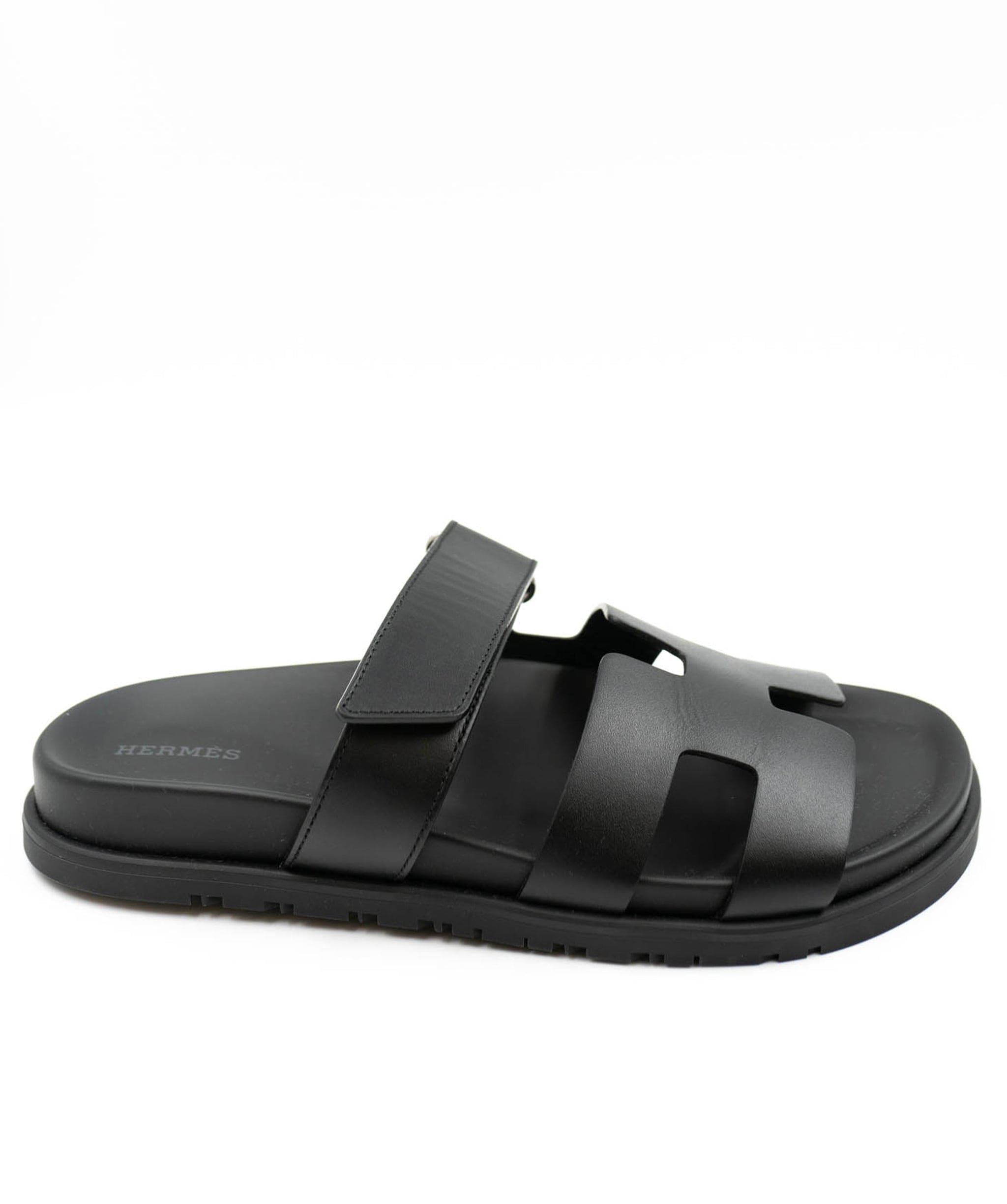 Hermès Hermes black chypre sandals size 39 - AJC0017