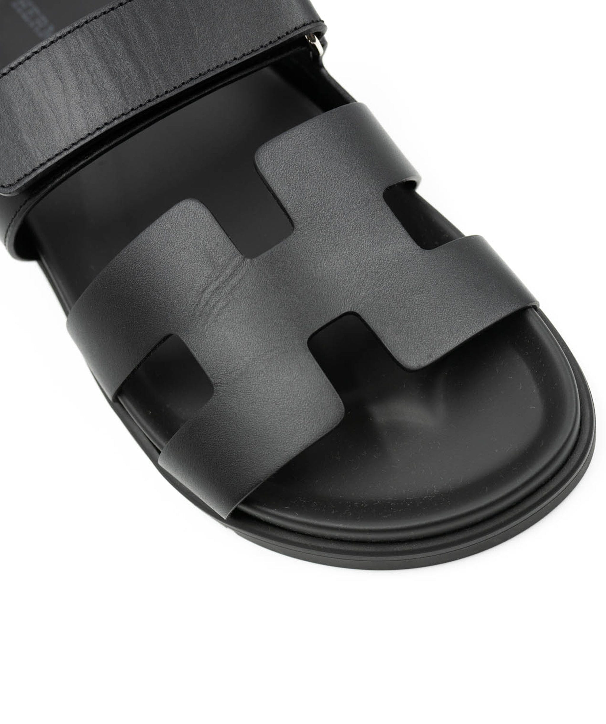 Hermès Hermes black chypre sandals size 39 - AJC0017