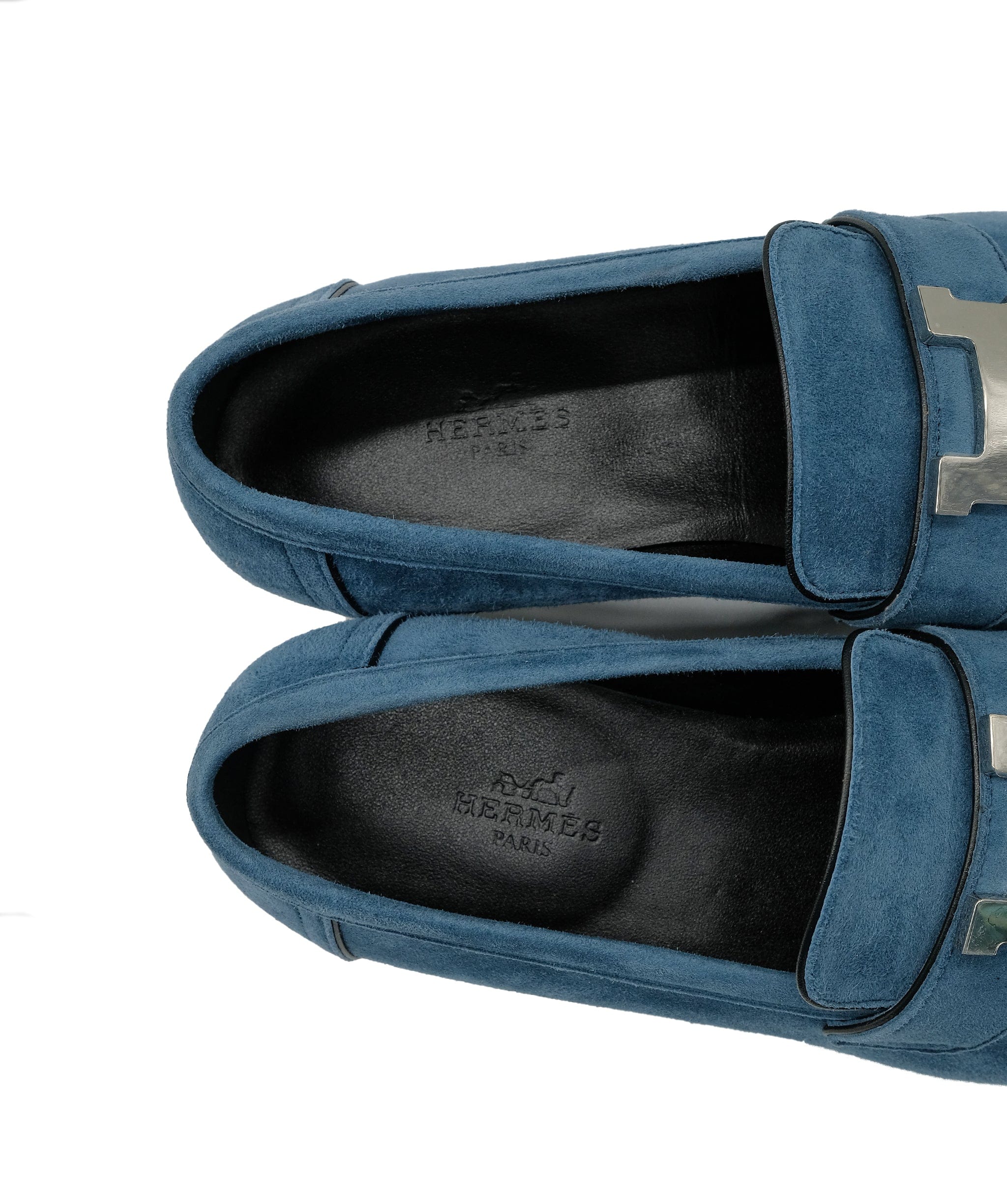 Hermès Hermes Blue Paris Loafer 37 RJC2092