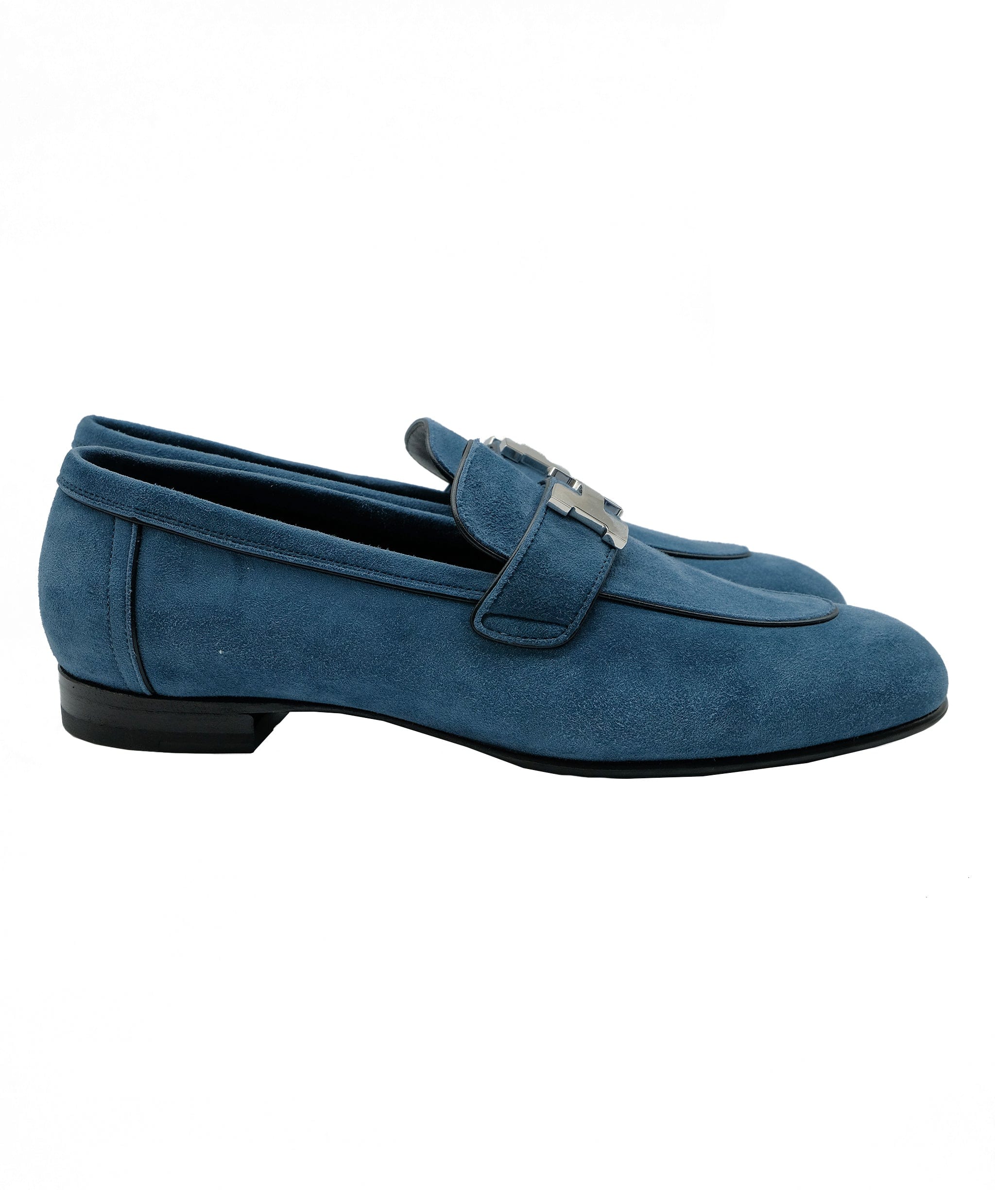 Hermès Hermes Blue Paris Loafer 37 RJC2092