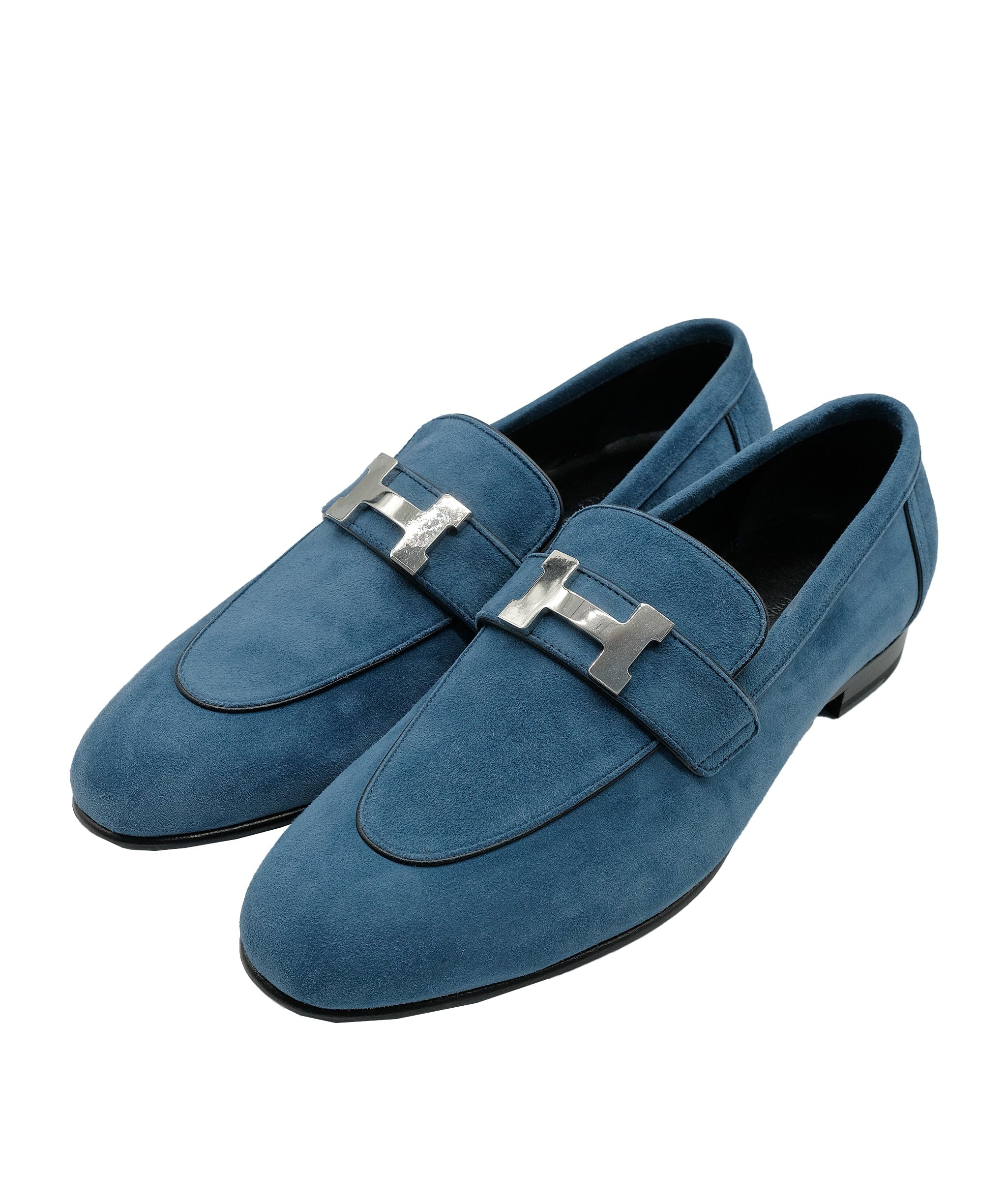 Hermès Hermes Blue Paris Loafer 37 RJC2092