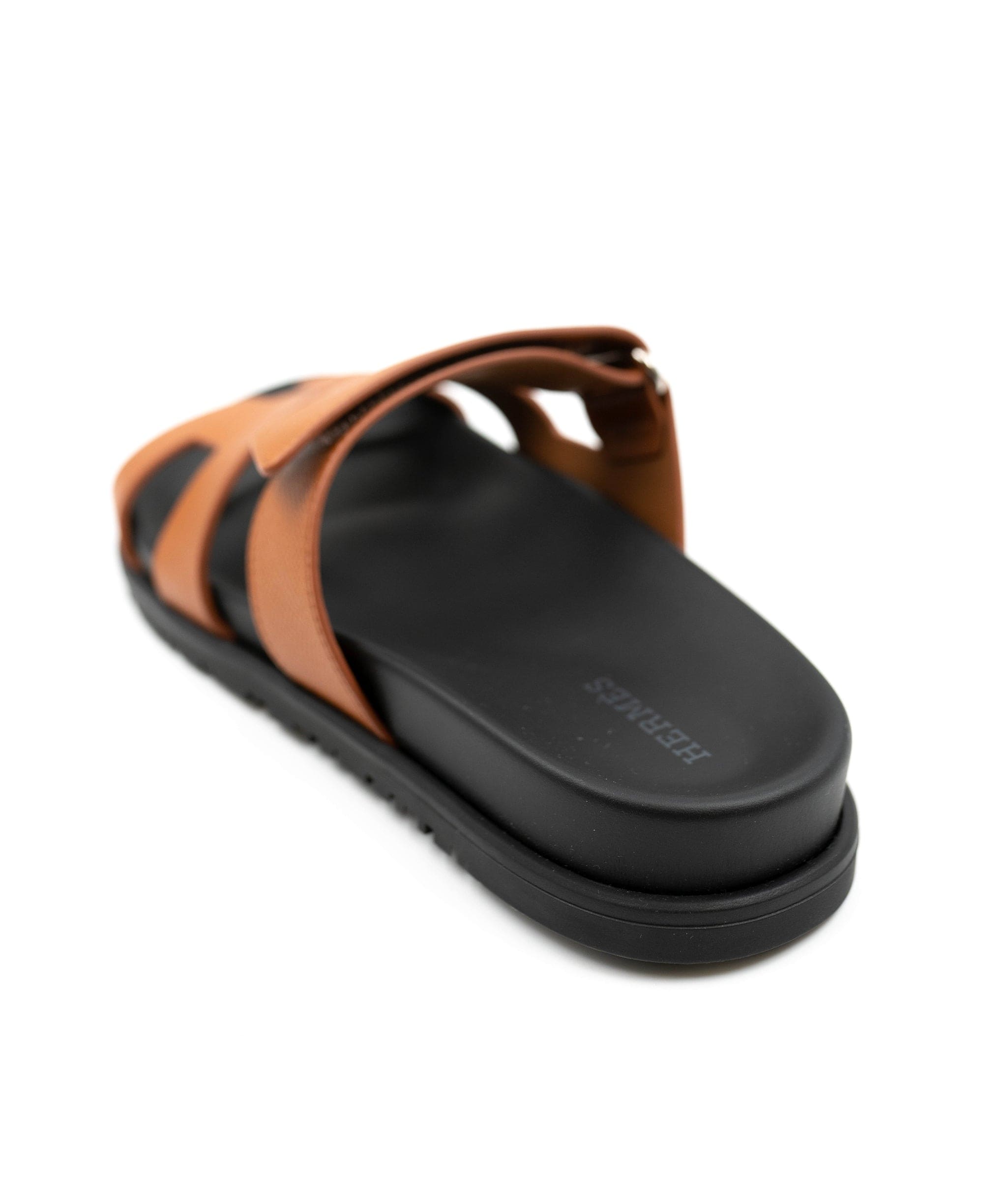 Hermès Hermes Chypre Black and Gold sandals, size 38, full set AGC1321