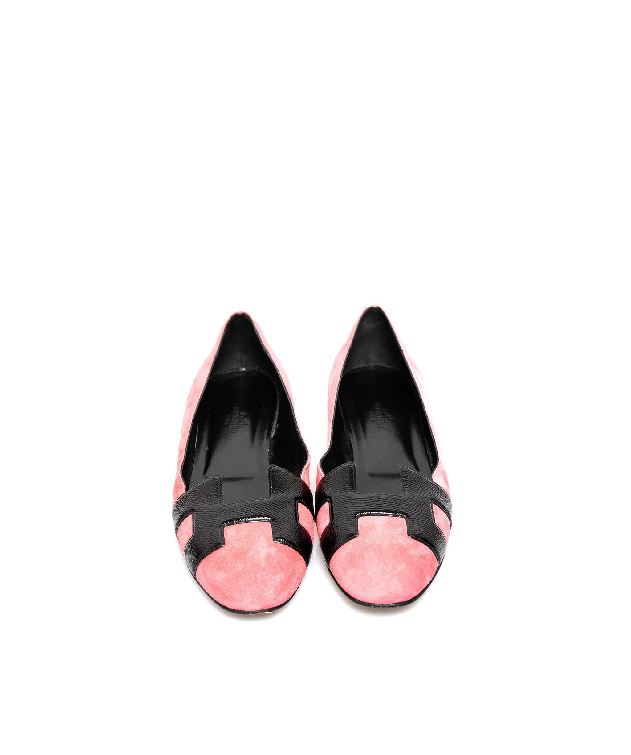 Hermès Hermes H Ballerina Pink Suede 39.5 NW2298