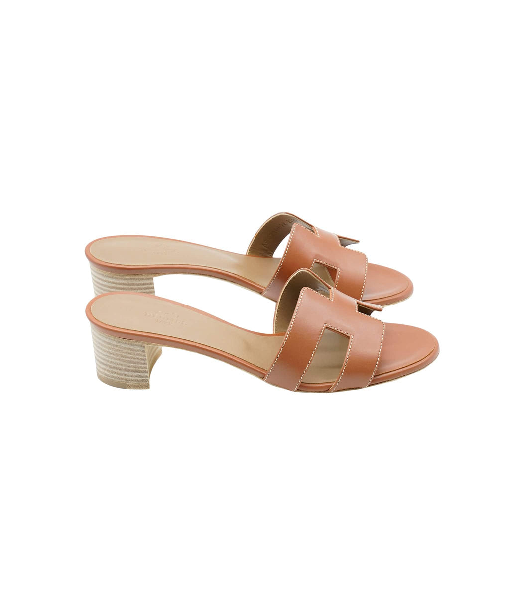 Hermes Gris Argenté Oasis Sandal 37 – THE CLOSET