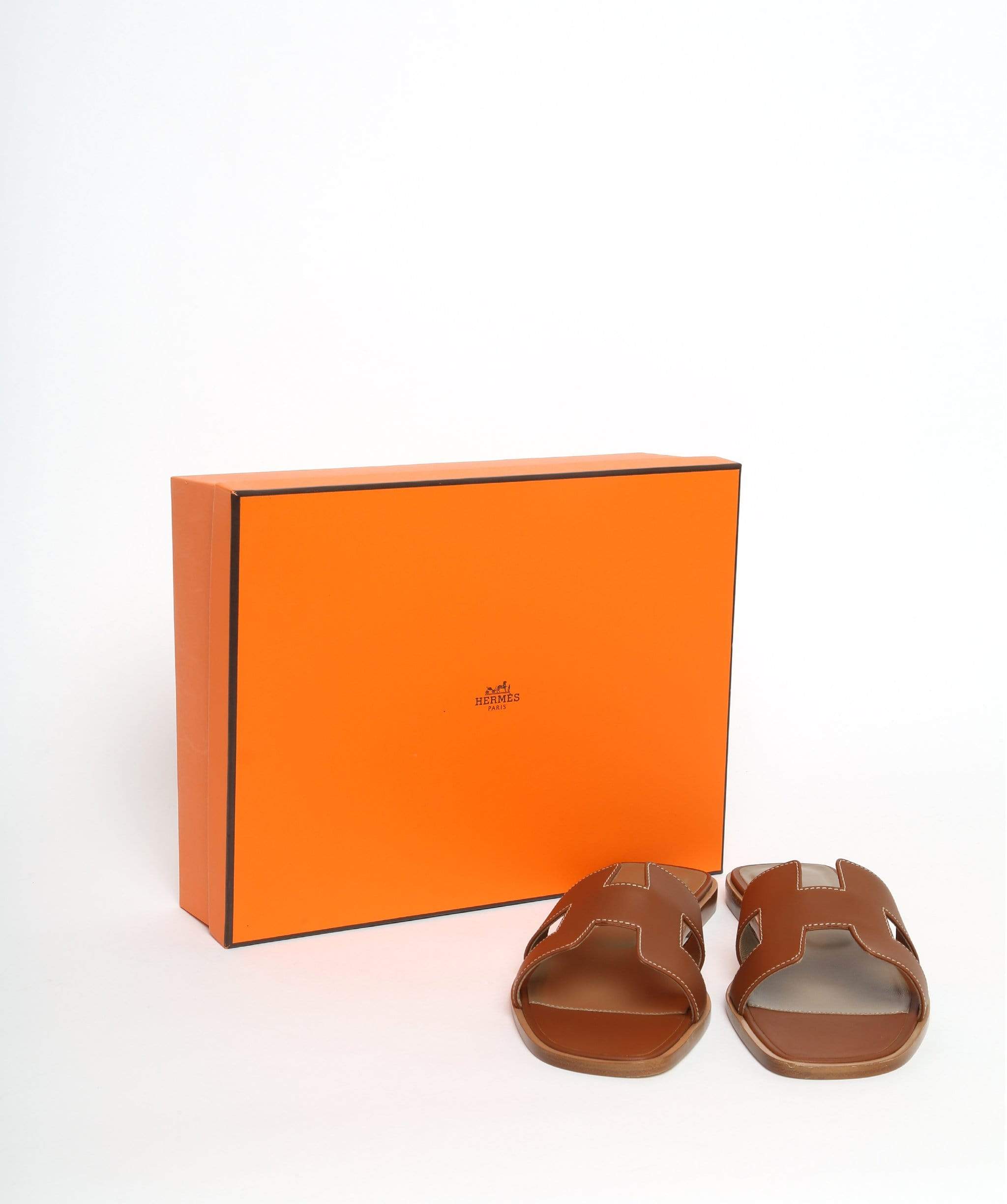 Hermès Hermes Oran Sandals - Brown Size 39