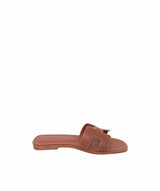 Hermès Hermès Oran Sandals Gold Size 39.5 - ASL1318