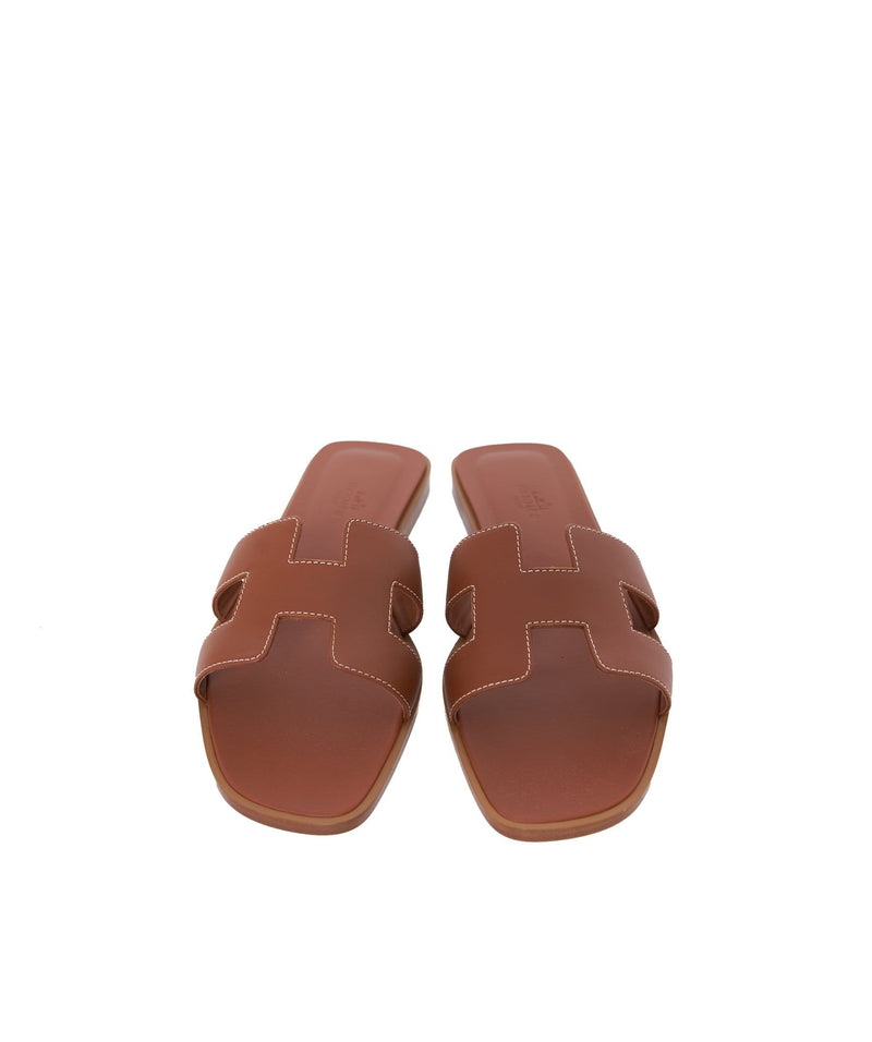 Hermès Hermès Oran Sandals Gold Size 39 - ASL1321