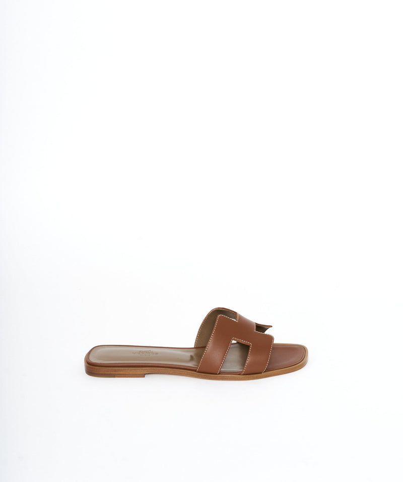 Hermès Hermes Oran sandals in brown  - size 39
