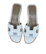 Hermès Hermès Oran Sandals White Size 39.5 - ASL1320