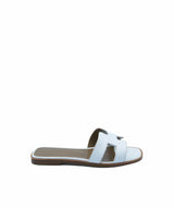 Hermès Hermès Oran Sandals White Size 39.5 - ASL1320