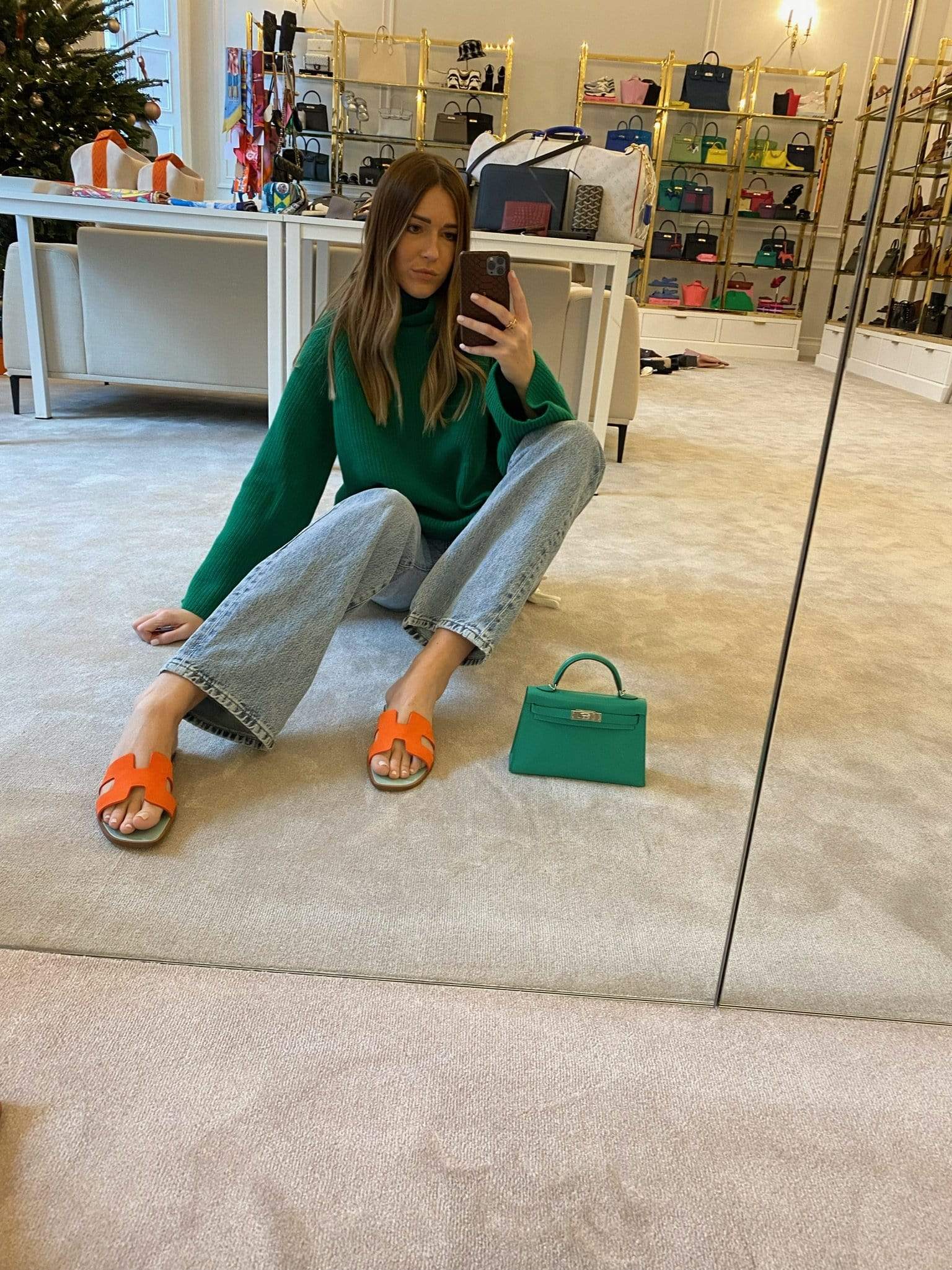 Hermes Orange Poppy Oran Sandals LV-SHU-170 - AGC1050 – Luxury Promise