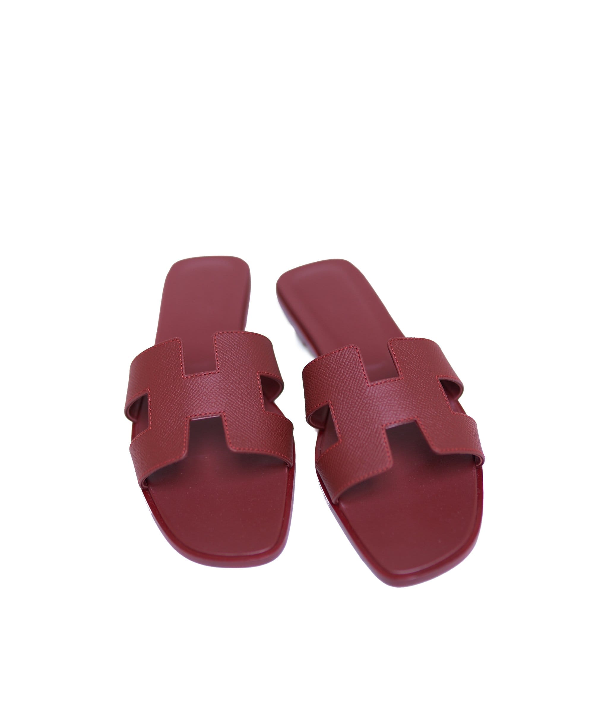 Hermès Hermes orans sandals Rouge H epsom 39  - ASL1437