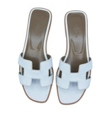 Hermès Hermes White Oran Sandals Size 38