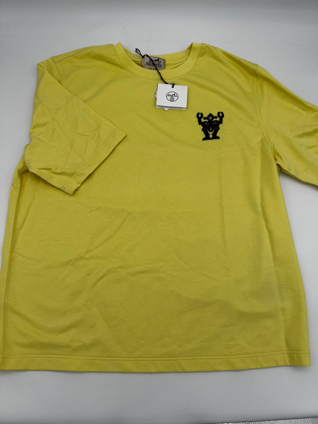 Hermes Mini Patch Mr F T Shirt in Limonade Size Large UIC1005 ...