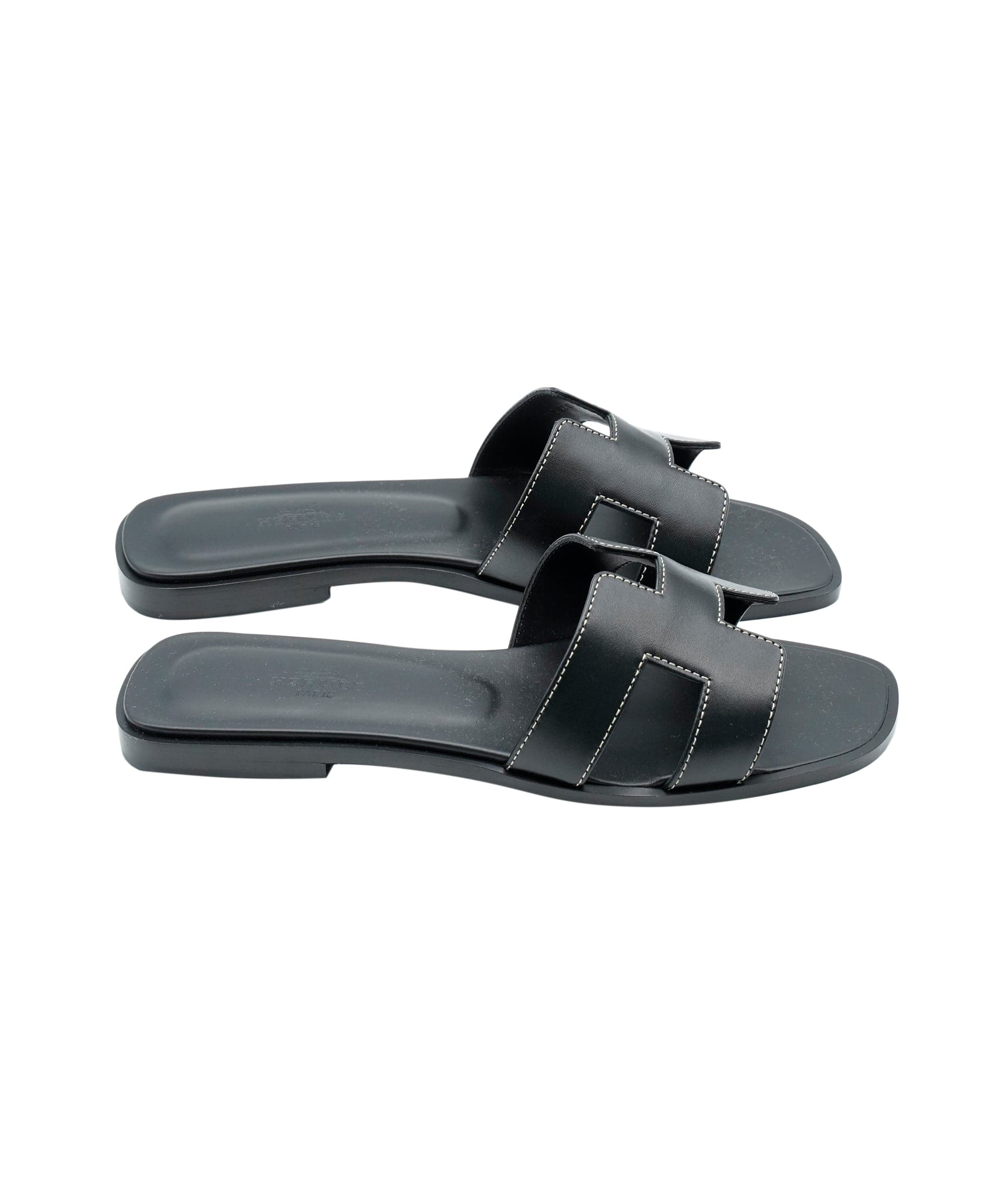 Hermès Oran Sandals Black Size 37 ASL6814