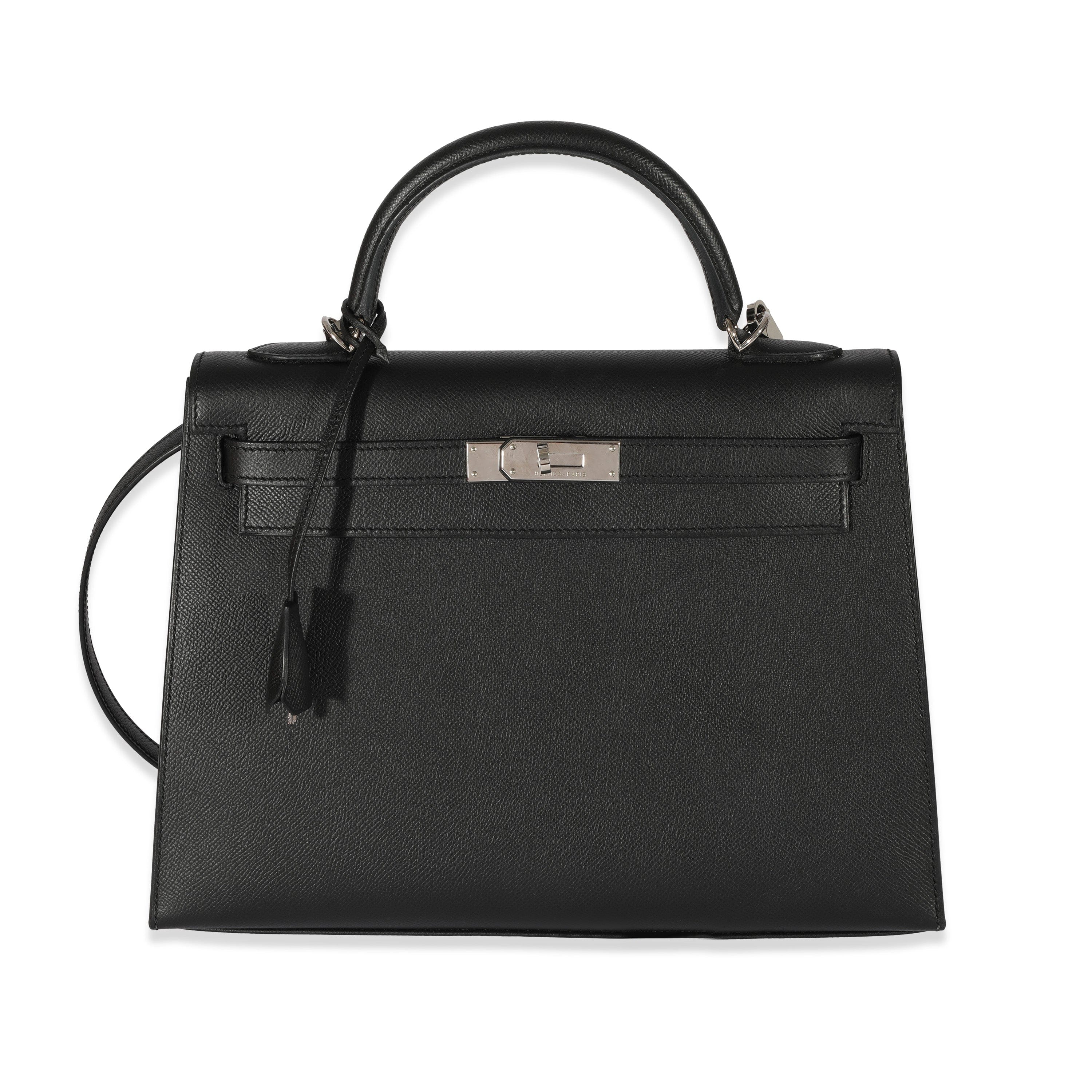 Hermès Hermes Black Epsom Kelly 32 PHW