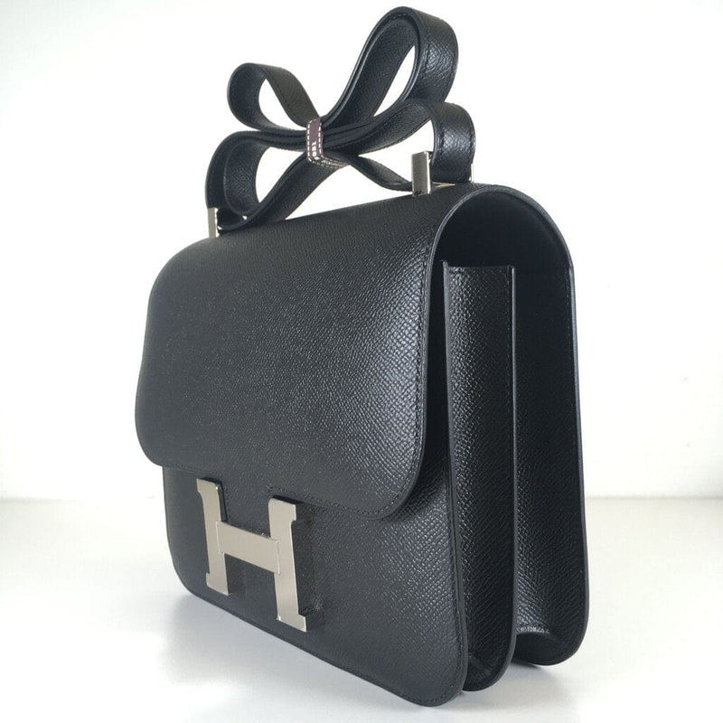 Hermes Gris Mouette Gray Black Epsom HSS Constance MM 24 25 Bag – MAISON de  LUXE
