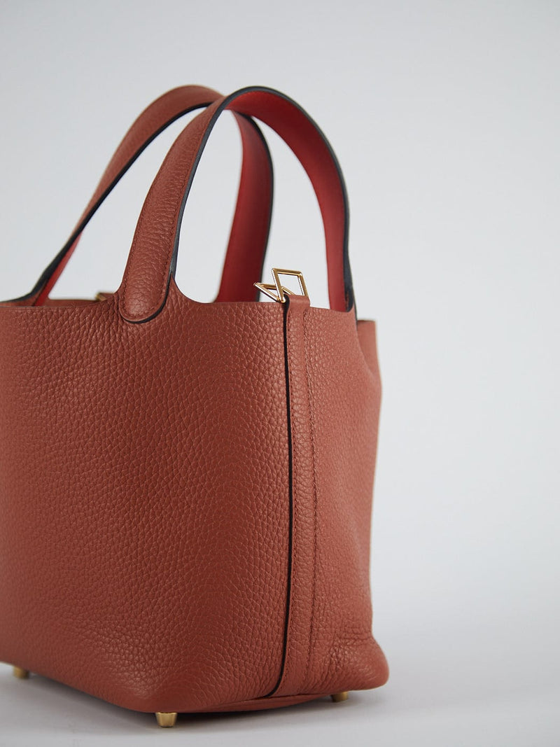 กระเป๋า Hermes picotin18 rouge sellier clemence GHW ของใหม่ พร้อม
