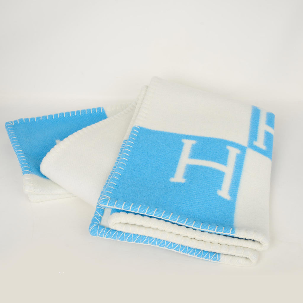 Hermes blue blanket Clearance