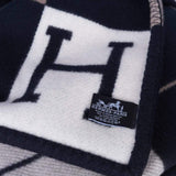 Hermès Hermes Avalon Blanket Black/ Grey/Beige