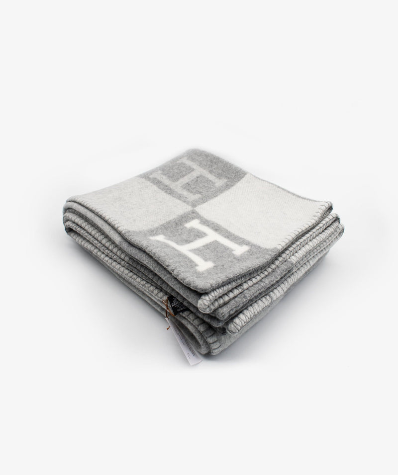 Hermès Hermes Avalon Blanket Grey RJL1026