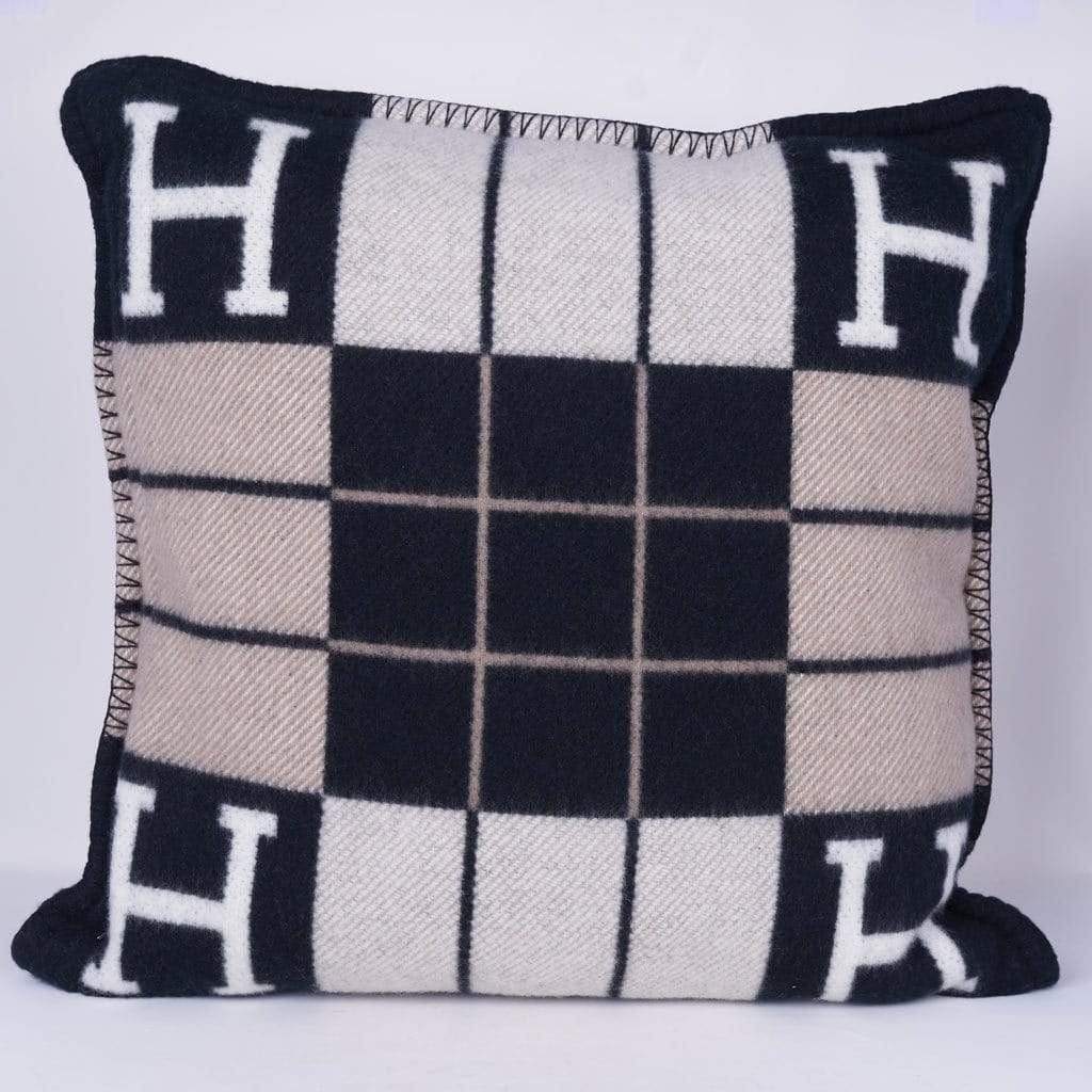 Hermès Hermes Avalon pillow Black/ Grey/Beige