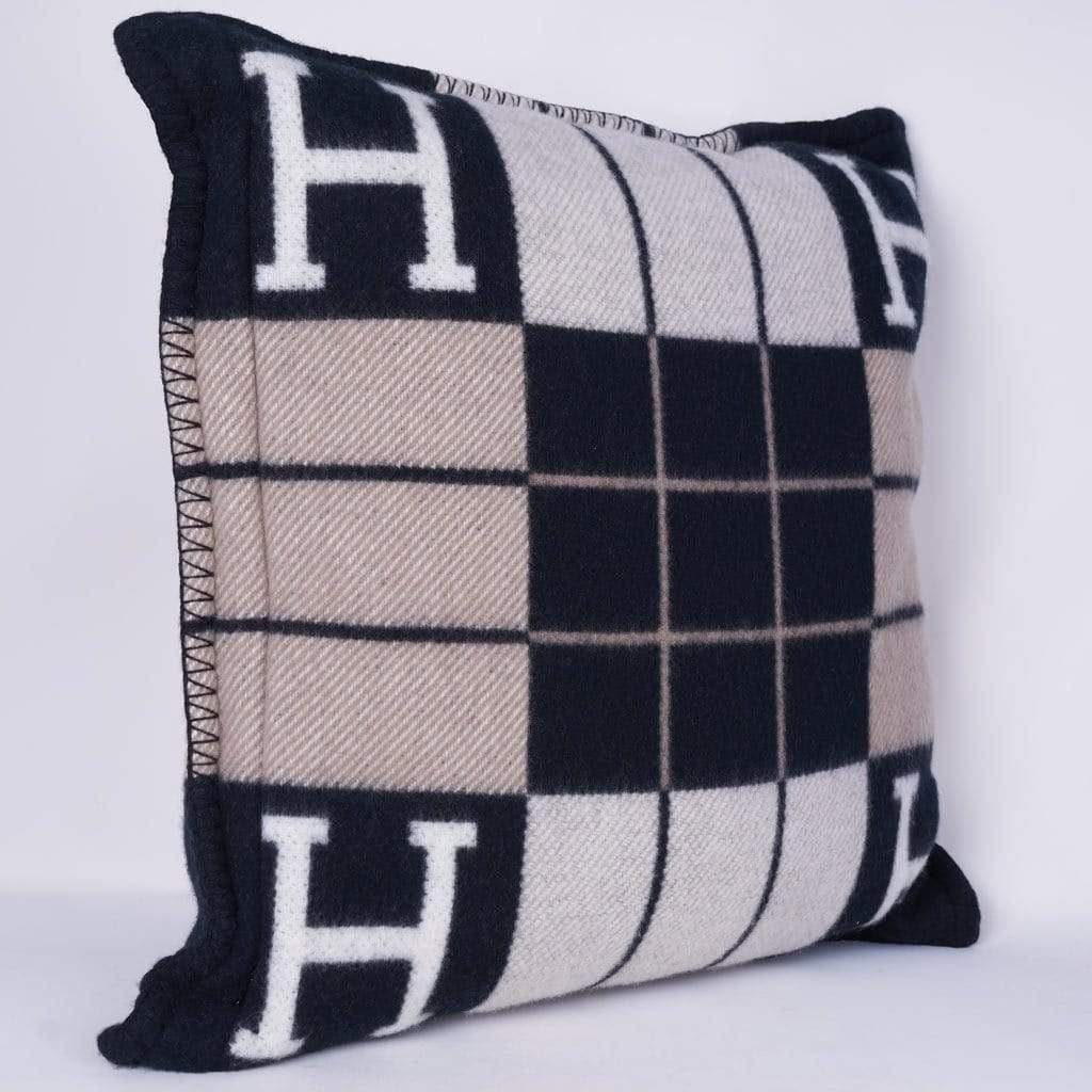 Hermès Hermes Avalon pillow Black/ Grey/Beige