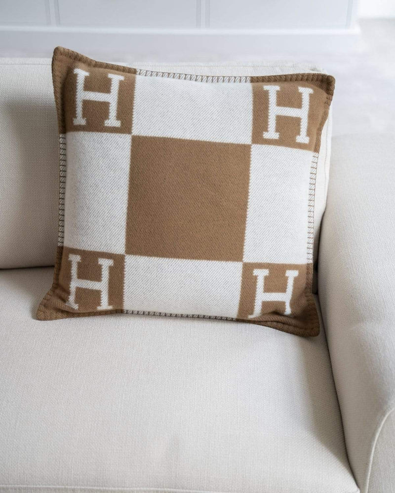 Hermès Hermes Avalon Pillow Small Model Camel/Ecru
