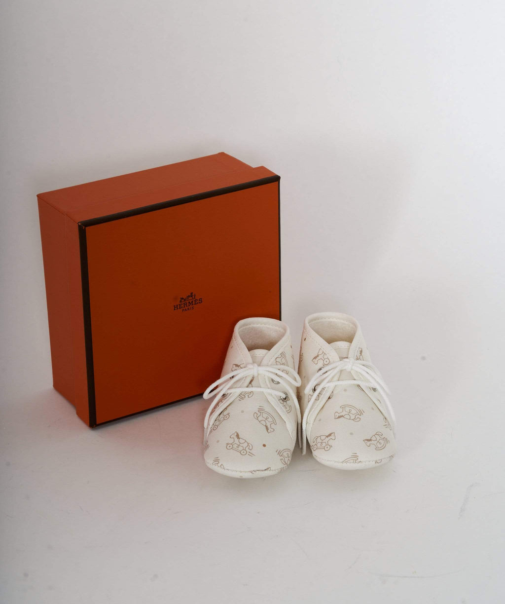Hermes, Shoes, Nwt Herms Baby Girl Crib Booties Logo Rocking Horse