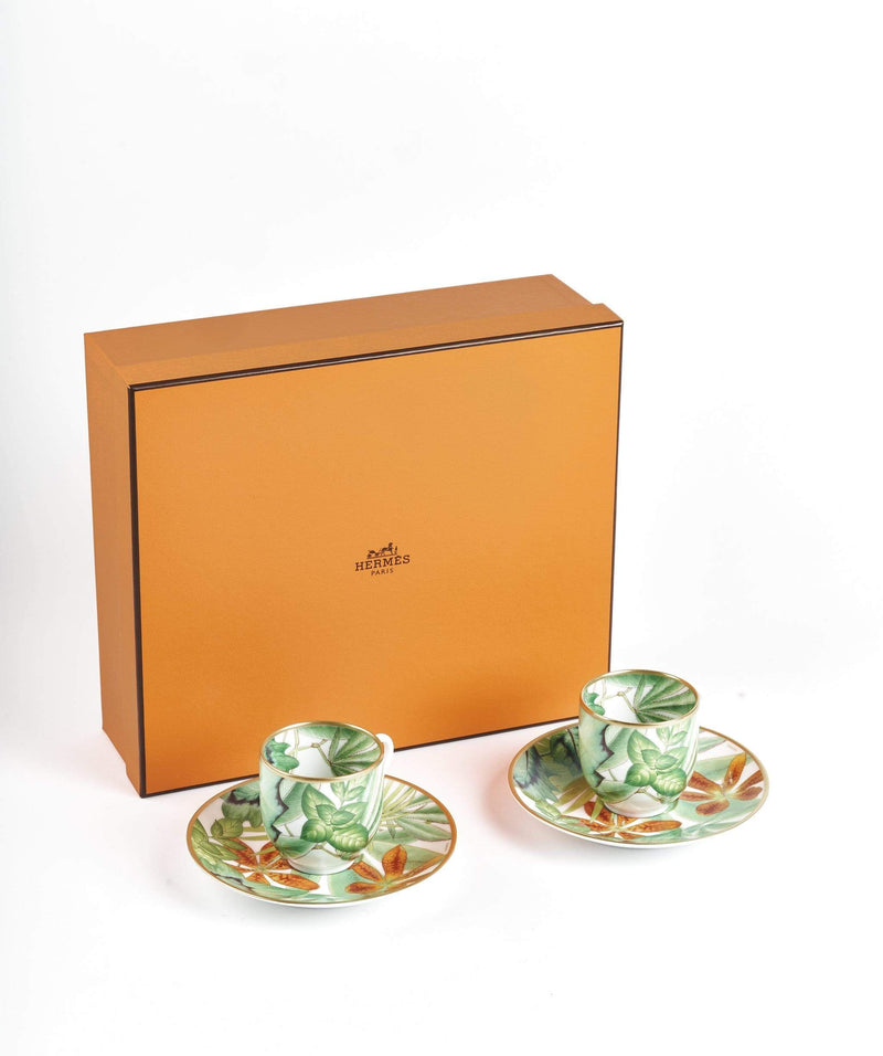 Hermès Hermes Passifolia Coffee Cup and Saucer