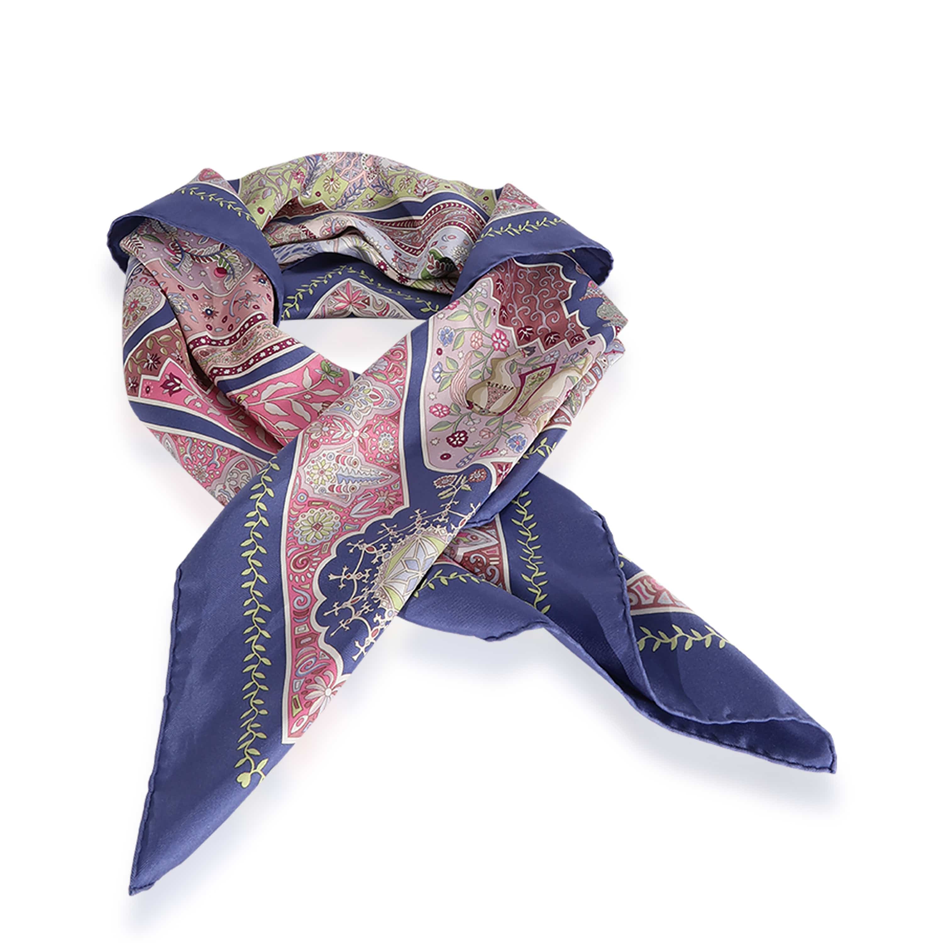 Hermès Hermès Multicolor Silk 'Aux Portes Du Palais' Scarf 90