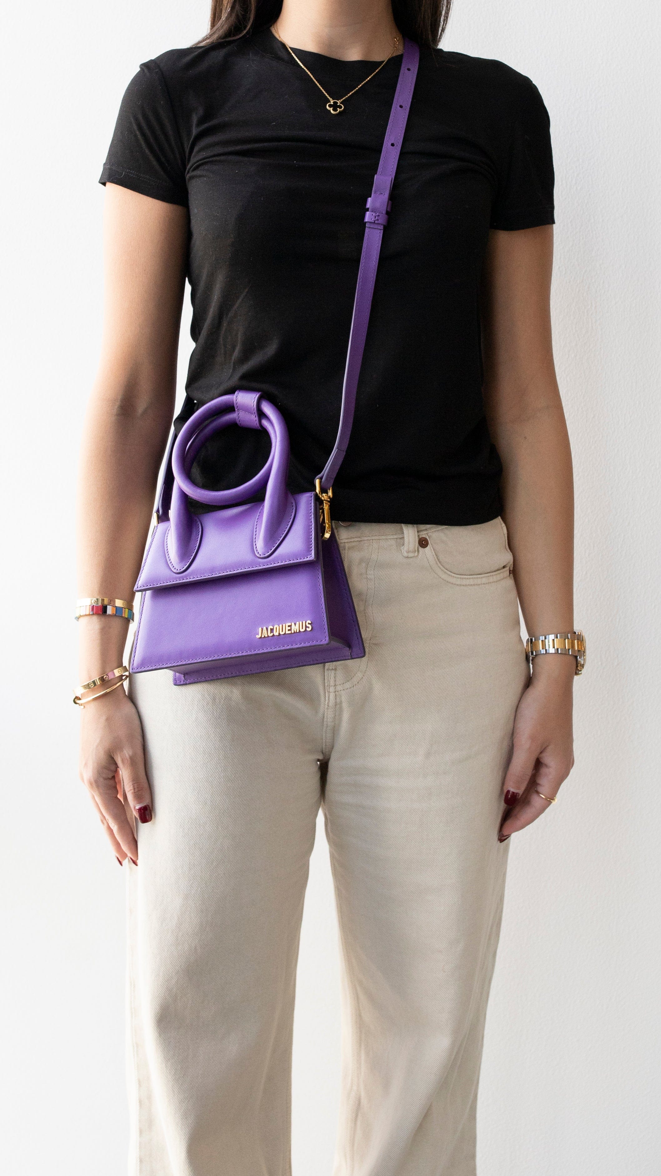 jacquemus purple bag