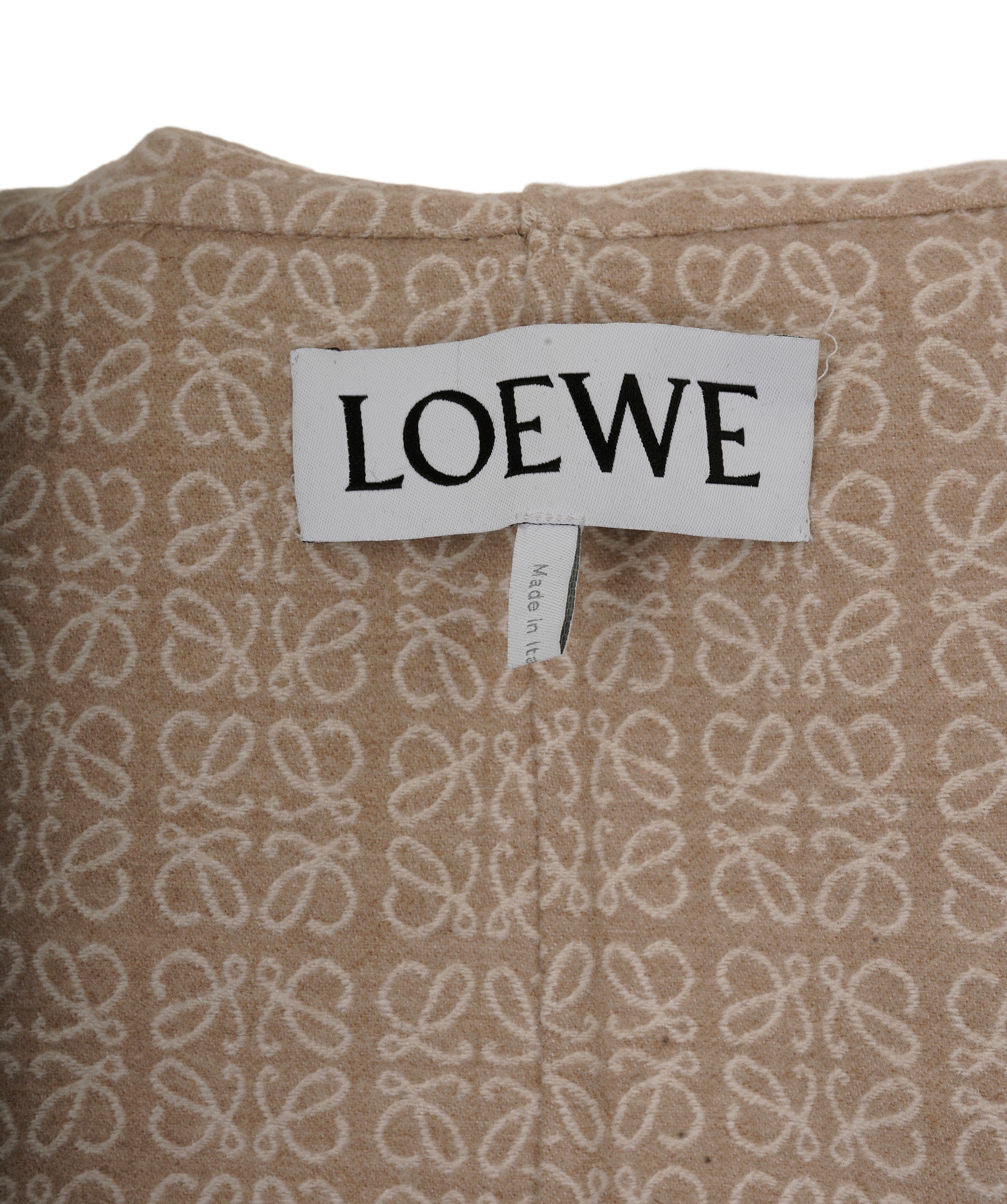 Loewe Loewe Anagram jacquard hooded jacket in wool ALL0402