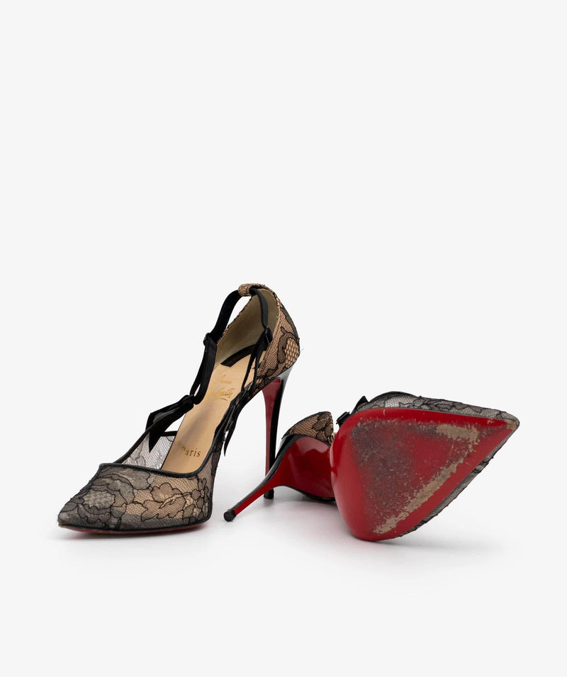 Christian louboutin 2025 lace pump