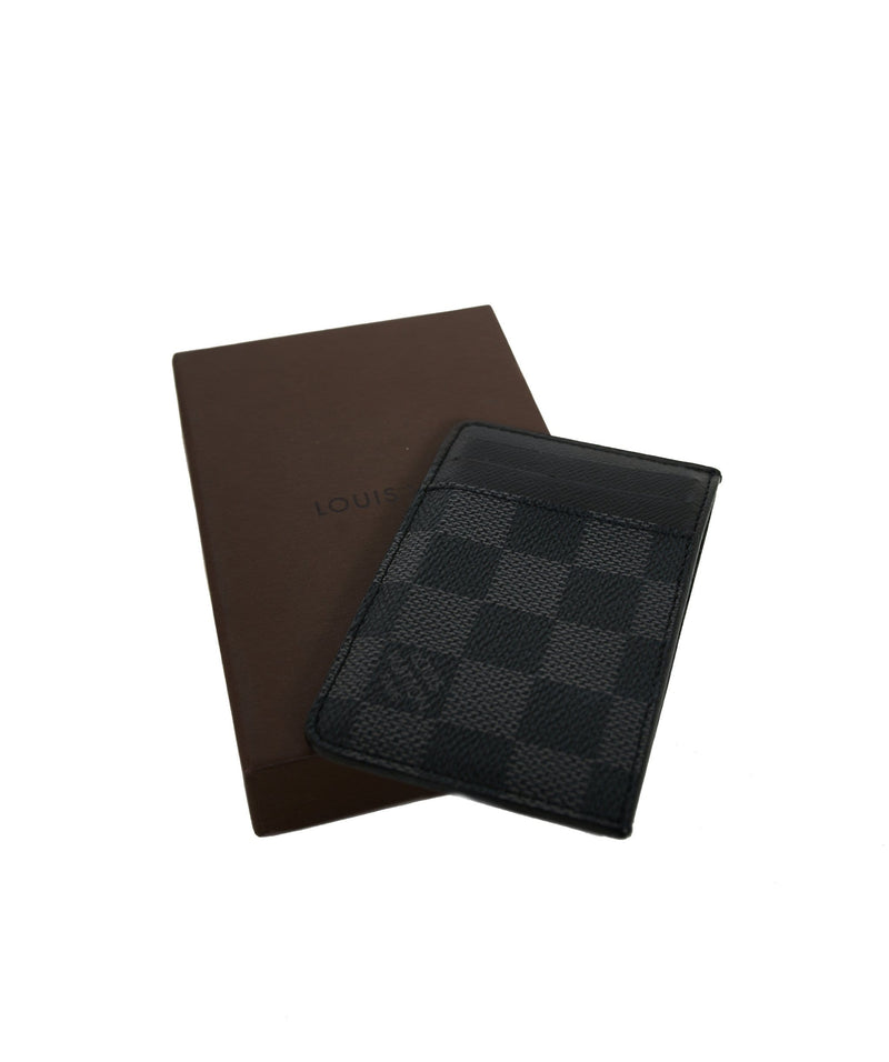 Louis Vuitton Louis Vuitton black damier card holder  - ADL1112