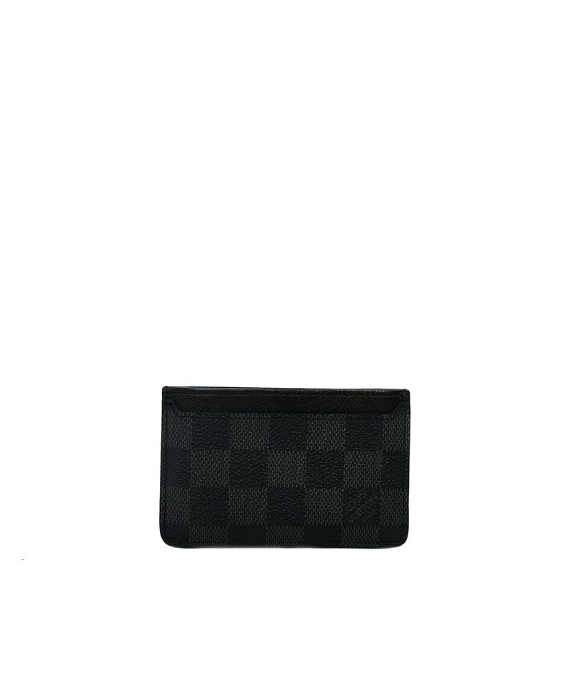 Louis Vuitton - Authenticated Coin Card Holder Small Bag - Leather Black for Men, Never Worn