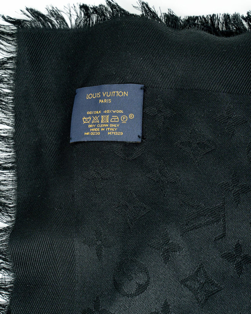 Louis Vuitton Monogram Shawl Black M71329