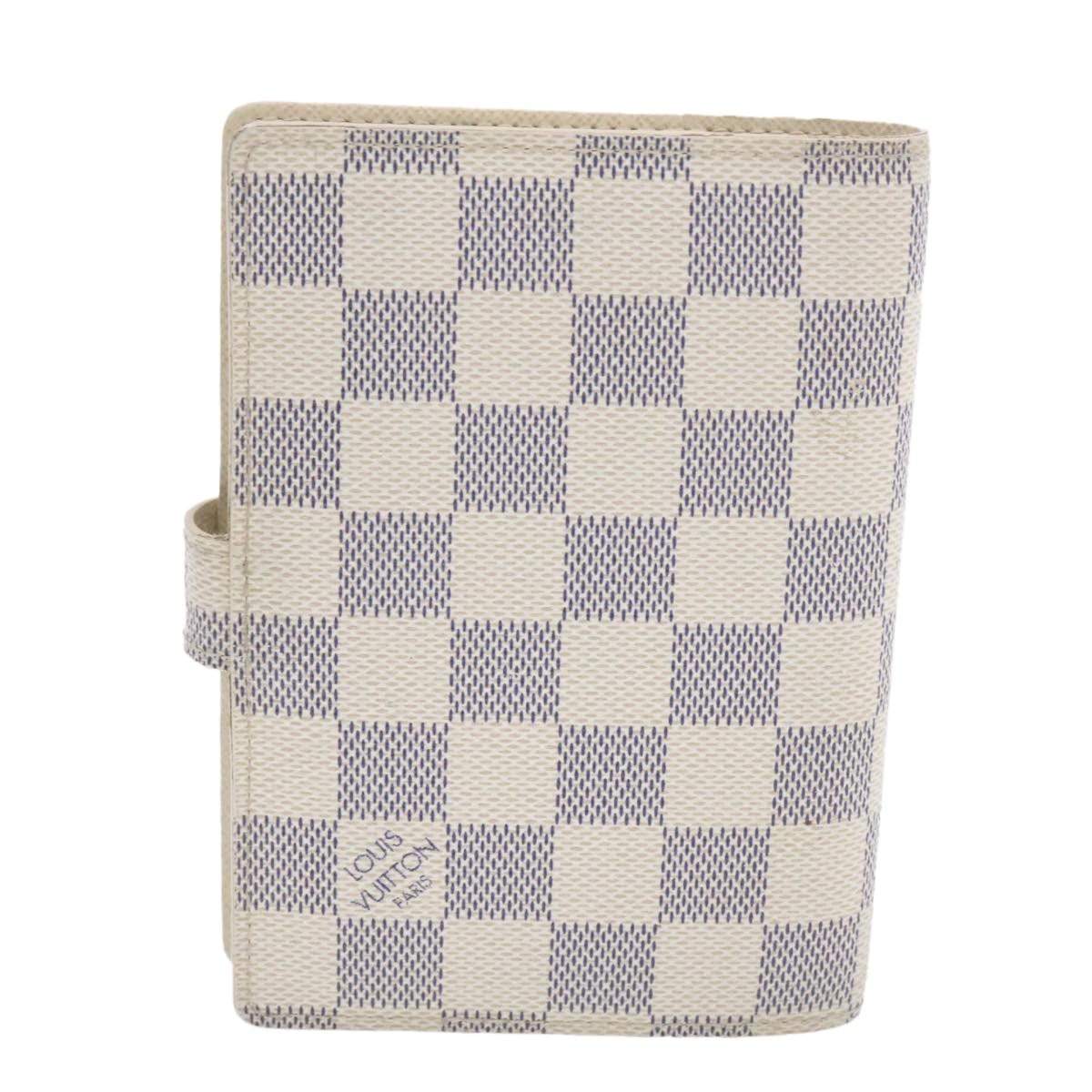 Louis Vuitton LOUIS VUITTON Damier Azur Agenda PM Day Planner Cover CA3037