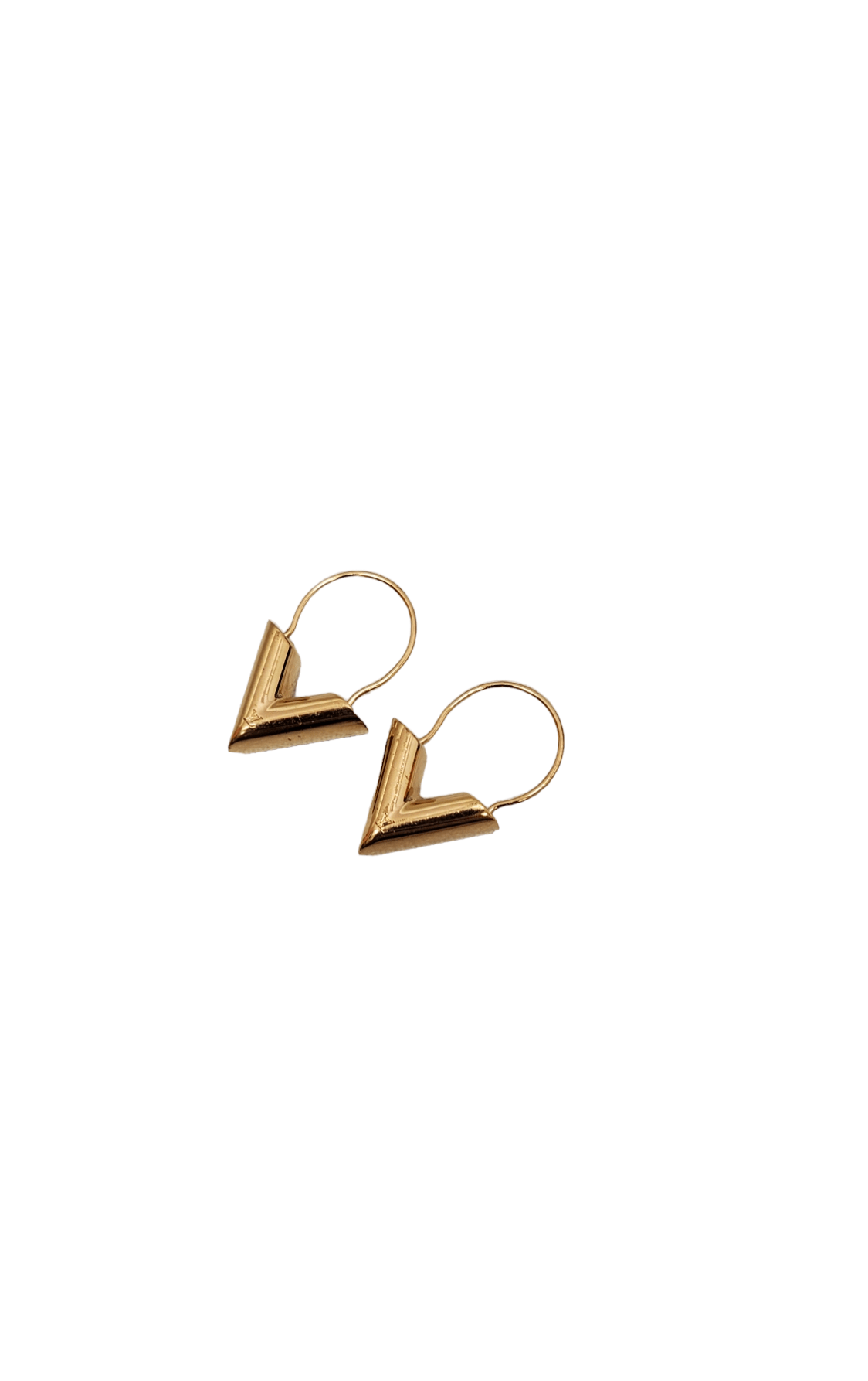 Louis Vuitton Louis Vuitton Essential V Gold Loop Earrings SKC1281
